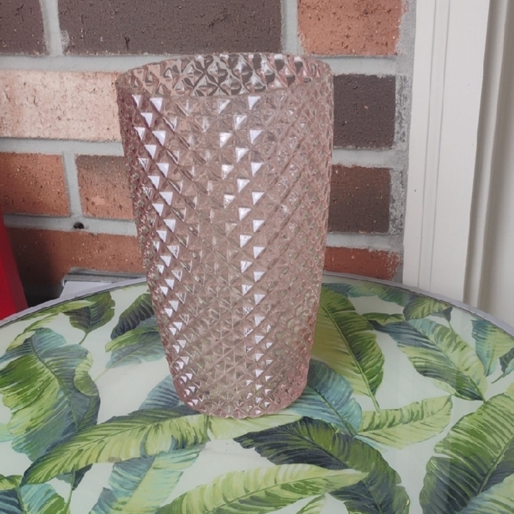 Light Pink Glass Vase